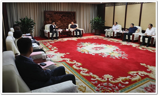 侯顺利在京会见普洛斯集团董事长梅志明一行